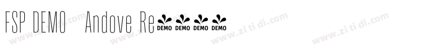 FSP DEMO   Andove Re字体转换